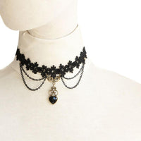 Handmade Gothic Retro Vintage Lace Collar Choker